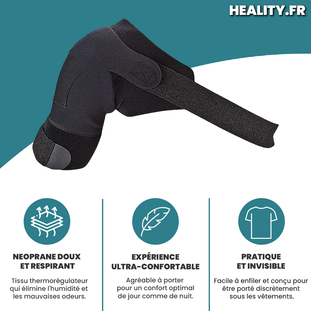 Épaulière Compression pour Tendinite et Coiffe des Rotateurs